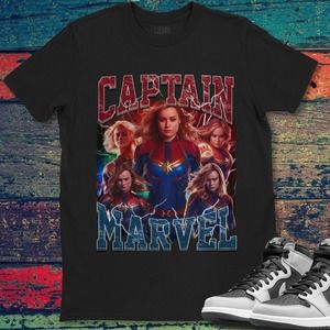 Captain Marvel Poster Avenger Super Hero Unisex T-Shirt Shirt Gift For Men Women